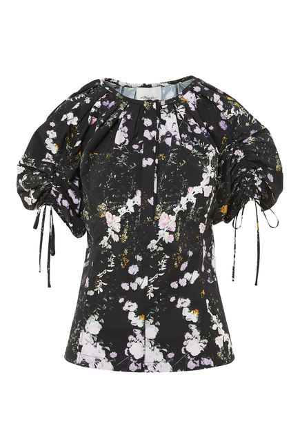 Puff Sleeve Floral Blouse